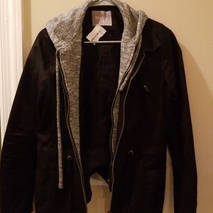 Contrast zipper jacket